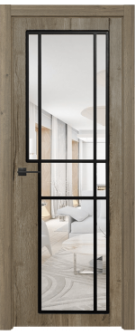 Межкомнатная дверь Микс 13 со стеклом