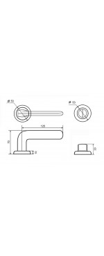 Комплект для двери Palladium SET 24 L 170 BK GF, Графит