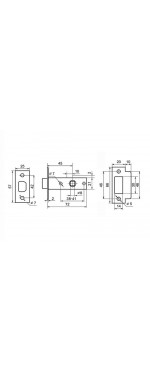 Комплект для двери Palladium SET 21 L 100 SN, Матовый никель