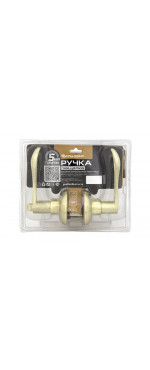 Ручка защелка Palladium 804 SB/PB BK, Матовое золото