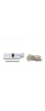 Цилиндровый механизм Palladium ZN 80 (35х45) C BK CP, Хром