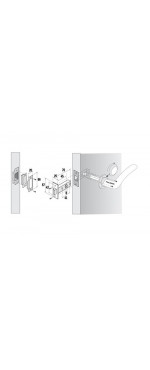 Защелка межкомнатная Palladium 400 PN, Матовый никель