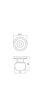 Ручка защелка Palladium 607 SB BK, Матовое золото