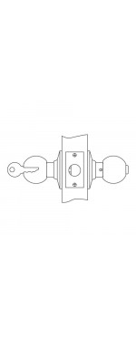 Ручка защелка Palladium 609 AB ET, Античная бронза