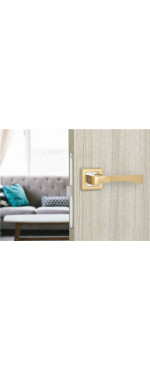 Дверная ручка Palladium A Trevi SG/GP, Матовое золото