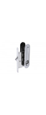 Ручка с замком для раздвижных дверей Palladium 01 BK CP, Хром