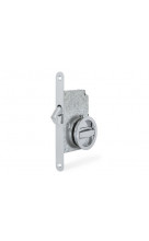 Ручка с замком для раздвижных дверей Palladium 03 BK CP