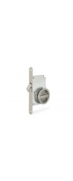 Ручка с замком для раздвижных дверей Palladium 03 BK SN, Матовый никель