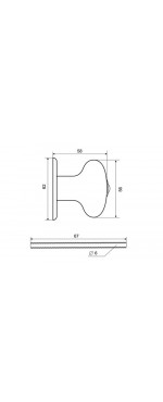 Ручка дверная деревянная Palladium 1 БТ 1 темная