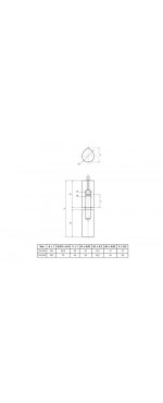 Петля приварная Palladium 34x150 мм, Серебряно-черный
