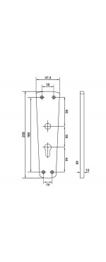 Ручка Palladium 4301/03 AB, Античная бронза