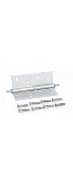 Петля дверная Palladium N 210-S-4" CP левая, Хром