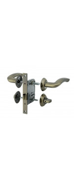 Комплект для двери Фабрика замков FZ SET 04-C 170 2H BK AB, Античная бронза