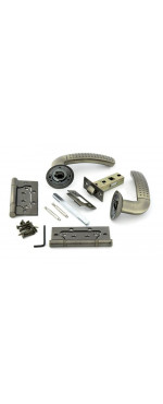 Комплект для двери Фабрика замков FZ SET 04-C 100 2H AB, Античная бронза