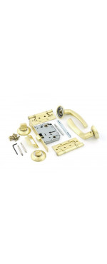 Комплект для двери Фабрика замков FZ SET 03-C 170 2H BK SG, Матовое золото