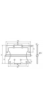 Комплект для двери Фабрика замков FZ SET 03-C 170 2H BK SG, Матовое золото