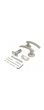 Комплект для двери Фабрика замков FZ SET 11L 100 SN, Матовый никель