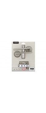 Комплект для двери Фабрика замков FZ SET 19L 100 GF, Графит