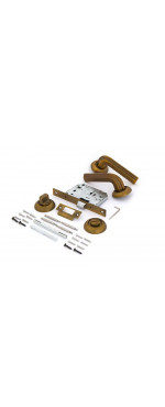 Комплект для двери Фабрика замков FZ SET 18L 170 BK COFFEE, Coffee