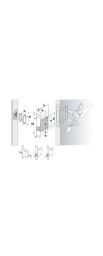 Замок межкомнатный Palladium 470 AC, Античная медь