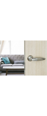 Дверная ручка Palladium Arno SN/CP, Матовый никель