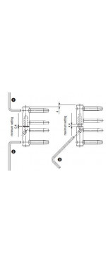 Петля ввертная регулируемая AGB 14 мм 14x82 (3D)