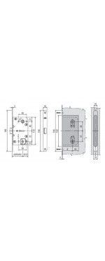Замок магнитный AGB Mediana Polaris WC WW, Белый