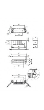 Замок магнитный AGB Mediana Polaris WC WW, Белый
