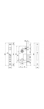 Корпус замка Palladium 2000 хром, Хром