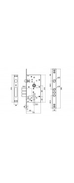 Корпус замка Palladium 0252 R никель, Никель