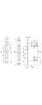 Корпус замка Palladium 285 AB, Античная бронза
