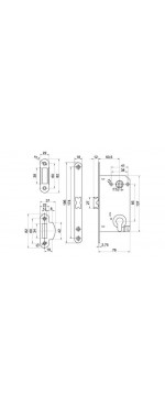 Корпус замка Palladium 385 AB, Античная бронза