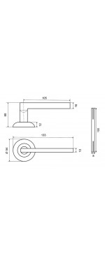 Комплект для двери Фабрика замков FZ SET 01L 100 AB, Античная бронза