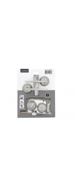 Комплект для двери Фабрика замков FZ SET 01L 170 BK SN, Матовый никель