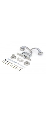 Комплект для двери Фабрика замков FZ SET 07L 170 BK SN/CP, Матовый никель