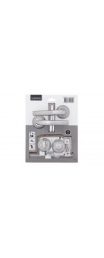 Комплект для двери Фабрика замков FZ SET 07L 170 BK SN/CP, Матовый никель
