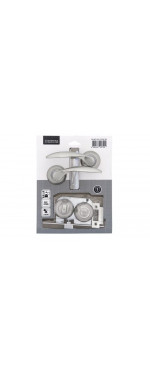 Комплект для двери Фабрика замков FZ SET 05L 170 BK SN, Матовый никель