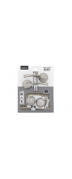 Комплект для двери Фабрика замков FZ SET 03L 170 BK SN/CP, Матовый никель