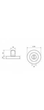 Накладка фиксатор Palladium Z 100 BK SN, Матовый никель