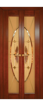 Дверь из массива Даниелла (стекло триплекс) Doors-Ola