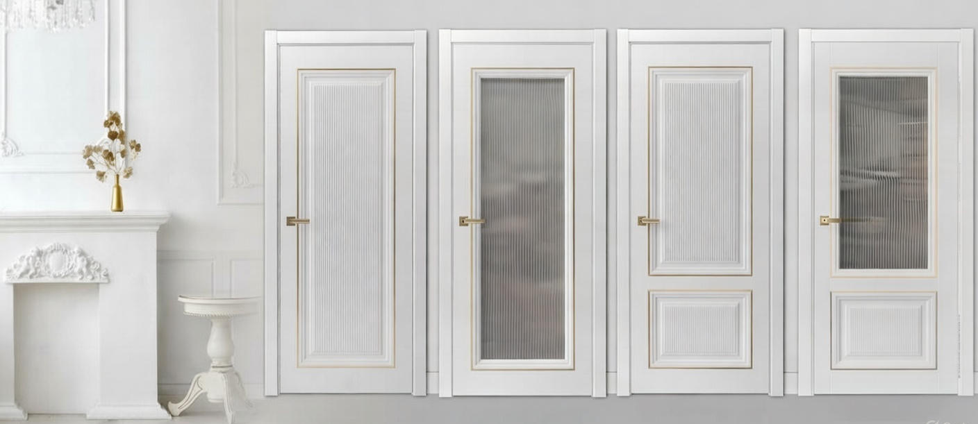 Межкомнатные двери с молдингом