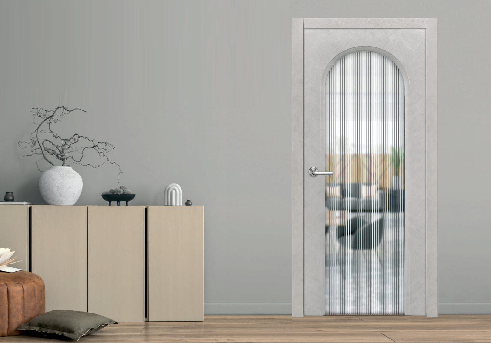 Рифленое стекло в дверях