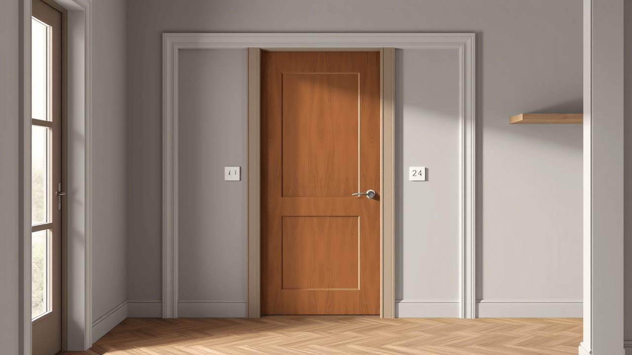 Пример готовой отделки откосов МДФ-панелями и доборами